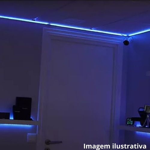 Fita Led Sem Fonte Qualidade Azul 5 Metros Decoração Azul