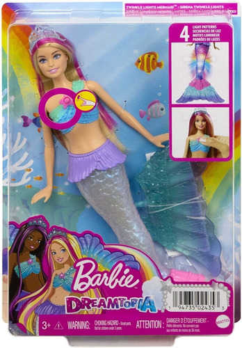 Barbie Sirena Brillante Dreamtopia Twinkle Ligths Mattel 