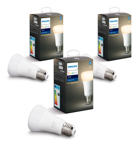 Pack Philips Hue 3 Ampolletas Hue Blancos