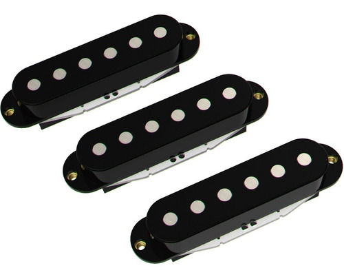 3 Micrófonos Ds Pickups Strato Set Sc1 Cerámicos Ds10 Negros