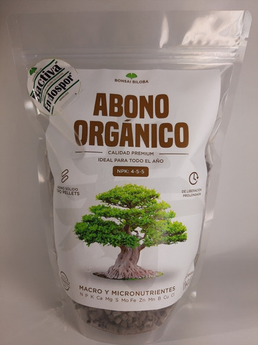 Kit 3 Kg. 1 Kg Osmocote, 1 Kg Orgánico Pellets 1 Kg Tamahi (Usado)