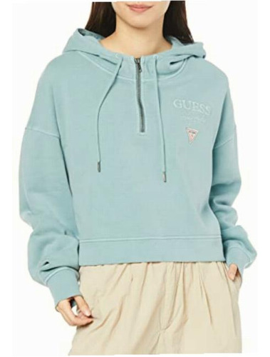 Guess W2bq00k9yh1-f7es, Sudadera Mujer, Verde (green), G