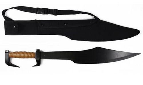 Espada Espartana Negra De 60 Cm Con Funda Negra