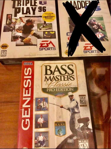 Juegos Sega Génesis Beisbol Y Pesca (Usado)