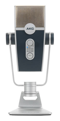Microfone AKG Lyra Condensador Estéreo cor azul/prateado