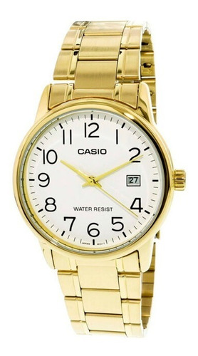 Reloj Casio Mtp-v002g Hombre Acero Análogo 100% Original