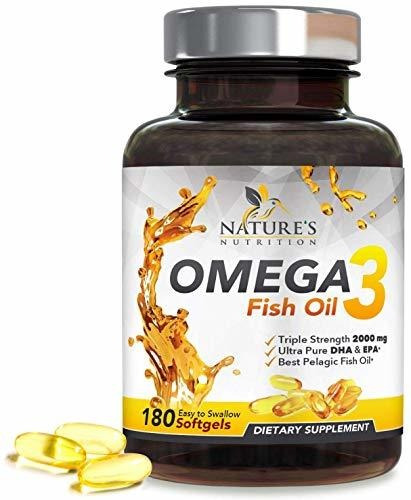 Omega 3 Suplemento De Aceite De Pescado, 2400 Mg, De Alta Ep