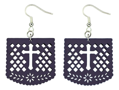 Aretes De Cruz - Papel Picado