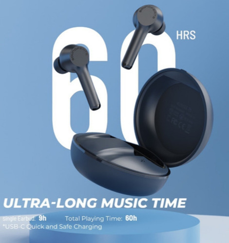 Auriculares in-ear inalámbricos Soundpeats Mac negro