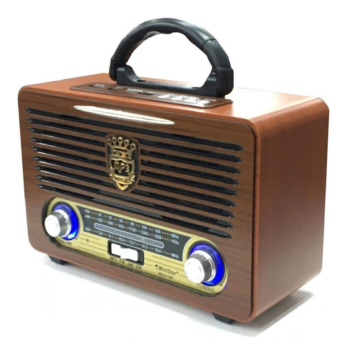 Caixa De Som Radiola Recarregável Bivolt Am/fm, Usb, Aux