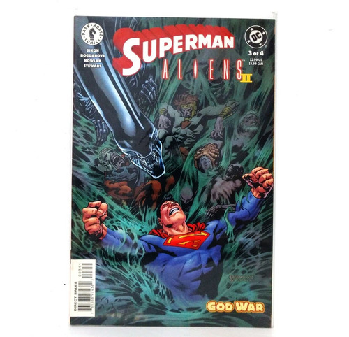 Superman Aliens Ii Godwar #3 (2002 Mini Series)