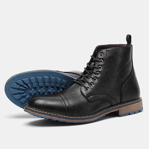 Botas De Tornozelo Masculinas, Calçados Confortáveis Em Cour