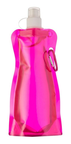 Imagem 5 de 6 de 50 Unidades Squeeze Dobrável Com Mosquetão, 480ml