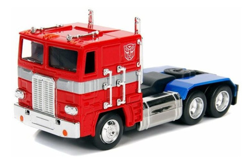 Tractomula De Colección A Escala Transformers Optimus Prime Color Rojo/azul