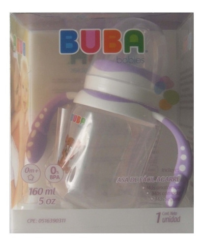 Tetero Con Asas Marca Buba Original 5 Oz