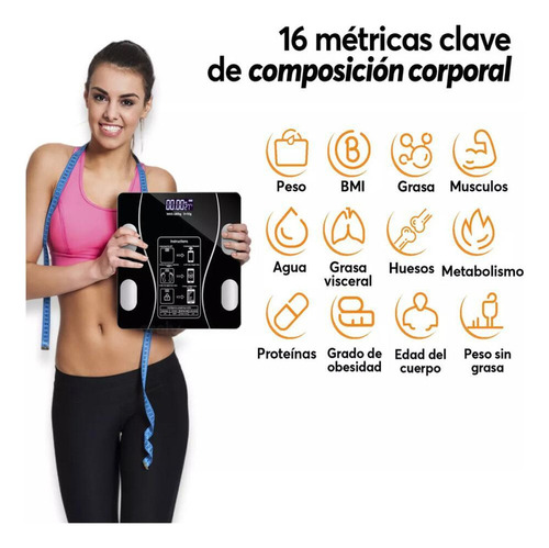 Balança Eletrônica De Banheiro Digital Inteligente Com