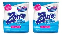 Comprar Jabón en polvo Zorro Jabon en polvo Plus bolsa 800 g pack x 2