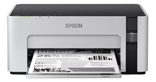 Impresora portátil simple función Epson EcoTank M1120 con wifi blanca y negra 110V