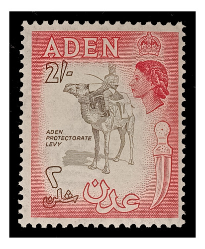 Aden Británico Camellero 2 Shilling 1953 Nv. Mint Iv. 58a