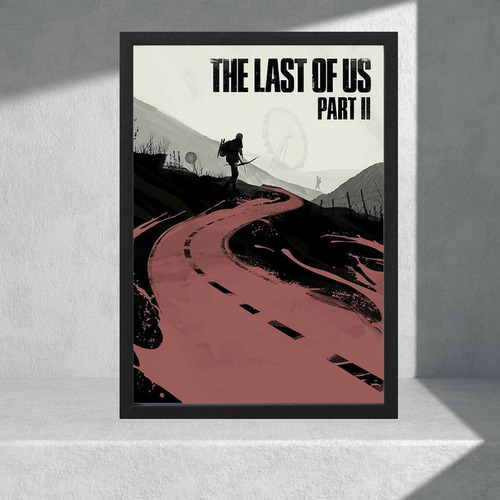 Cuadro Decorativo Series - The Last Of Us 05 - A3 30x40 Cm Rojo Negro