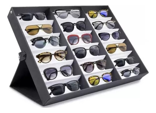 Exhibidor De Lentes Gafas 18 Pares Organizador Mostrador 