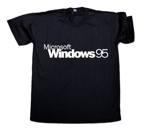 Remera Windows 95 Logo Letras Cultura Geek 90s