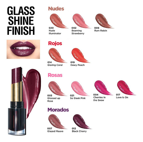 Revlon Super Lustrous Glass Shine Labial 003 Glossed Up Rose