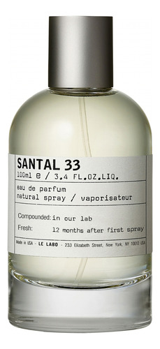 Le Labo Perfume Santal 33 Eau De Parfum, 100 Ml Unisex
