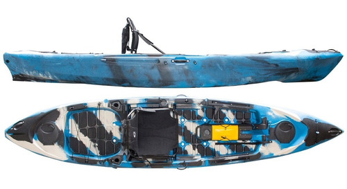 Kayak Hidro2eko Caiman 125 Camuflado Azul - Kayaks Feelfree