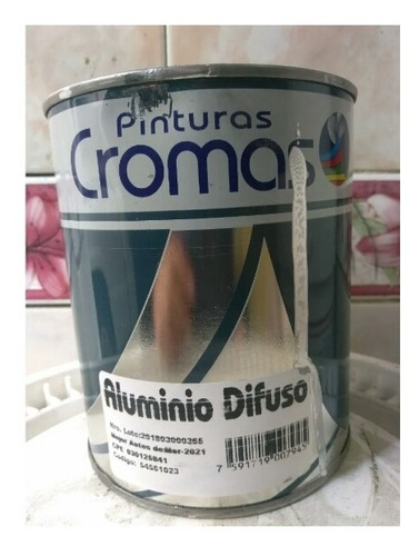 Puntura Aluminio Difuso Pinturas Cromas Clase A 1/4 De Galón