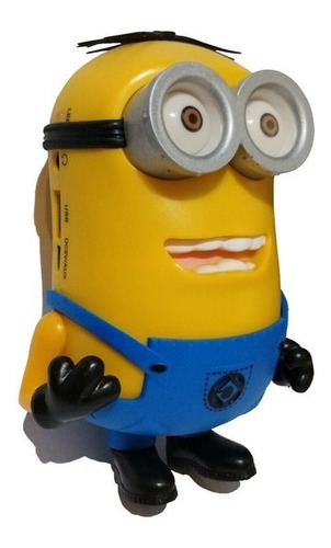 Imagen 2 de 6 de Parlante Portatil Minion Niño Usb Lector Sd Mp3 - Radio Fm