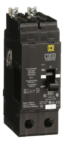 Interruptor Atornillable En Miniatura 125 A