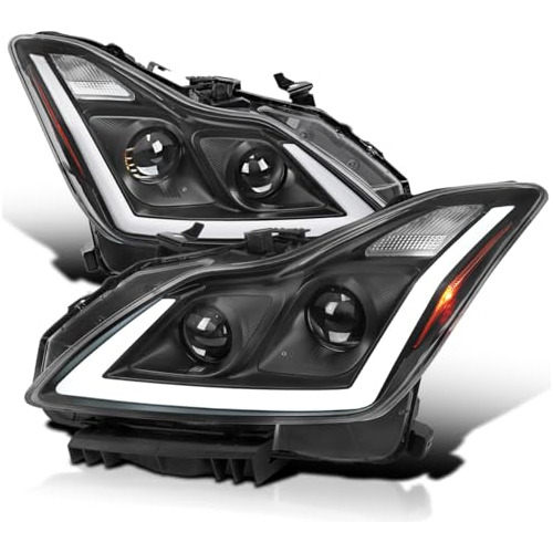 Spec-d Tuning Faros Delanteros Con Lente Transparente Y Carc