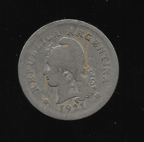 Ltc616. Moneda Nacional De 10 Centavos De 1921.