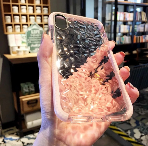 Carcasas De Silicona Efecto Diamante Para iPhone (3 Colores)