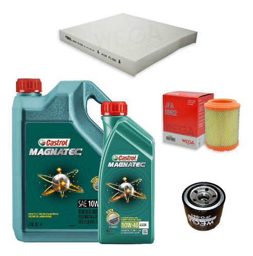 Kit 3 Filtros + 5l Aceite Castrol 10w40 Jeep Compass 2.4