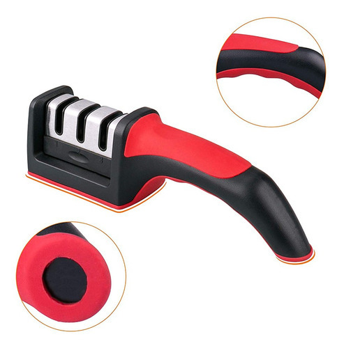 Afilador De Cuchillos Manual Profesional Piedra Cerámica