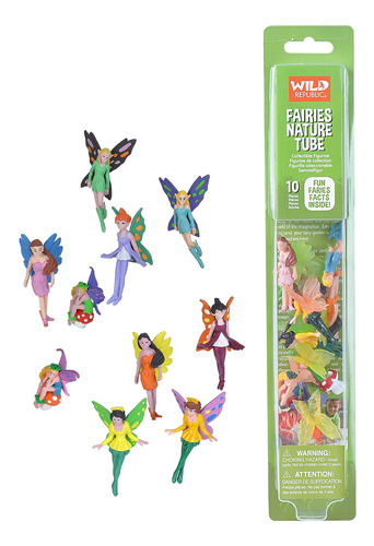 Wild Republic Fairy Figures Tube, Fairy Toys, Diez Figuras D