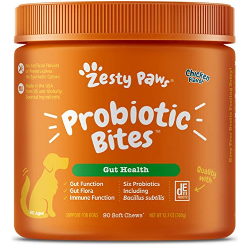 Probiotico Zesty Paws Para Perros Ayuda La Flora Intestinal