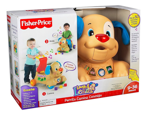 Fisher Price Puppy Ride On Musical Con Luces Y Sonidos / B Perro Caqui