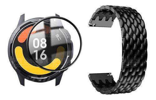 Banda De Metal+ Cristal Para Reloj Xiaomi Watch S1 Active Gl