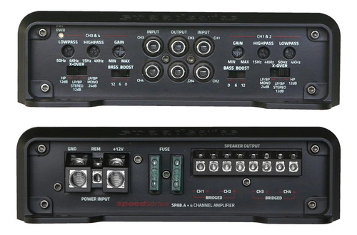 Amplificador Db Drive Spa8.4 1000w Clase Ab 4 Canales 2 Ohms