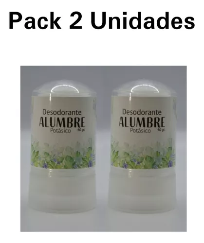 Desodorante Piedra Alumbre Hipoalergenico Pack 2 Unidades | Comercial  Leticia Spa