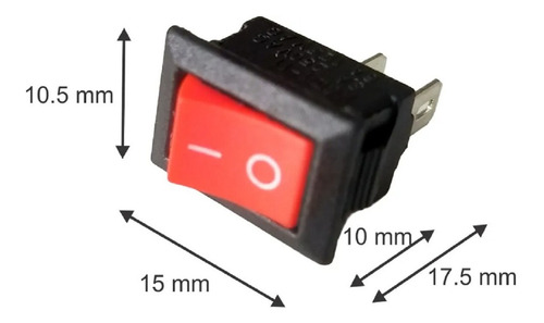 3 Rocker Switch Balancin Interruptor Mini 125v 6a 250v 3a