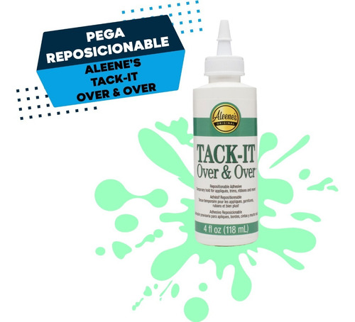 Pega Reposicionble Tack-it Over & Over 4oz Para Mat De Corte