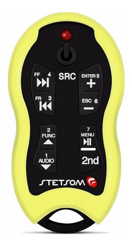 Imagen 2 de 8 de Control Remoto Stetsom Sx2 Amarillo 500 Metros De Alcance