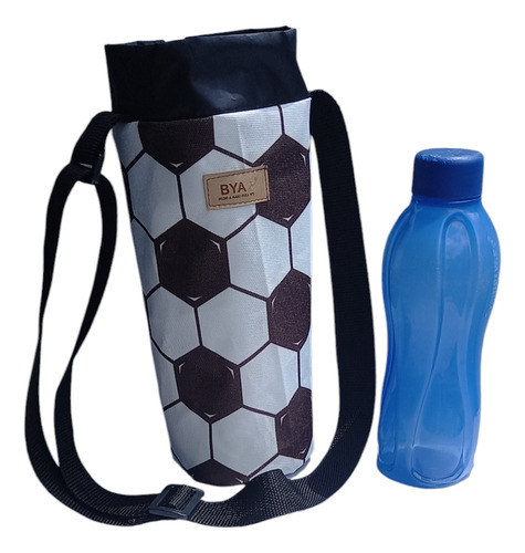 Porta Botellas Termico Con Correa Regulable. Morral. Bolso Negro Pelota