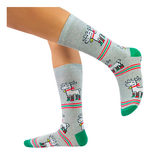 Calcetines Navideños Diseño De Renos Navidad
