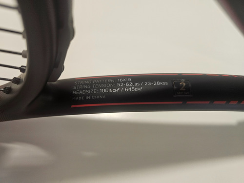 Raqueta Dunlop Team 285. Team Series.grip Size 2. Nueva. Negro Y Rojo 2
