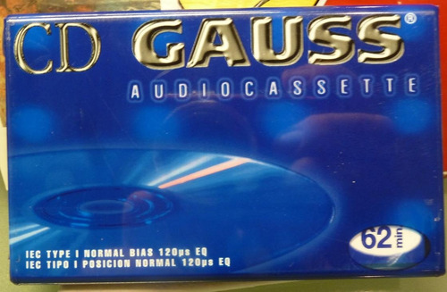 Audio Cassette Gauss 62 Minutos (paquete De 5 Unidades)